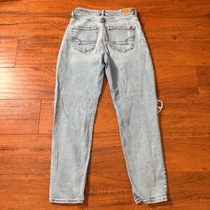 American Eagle Outfitters Light Blue Straight Leg Mom Jeans Sz 2
